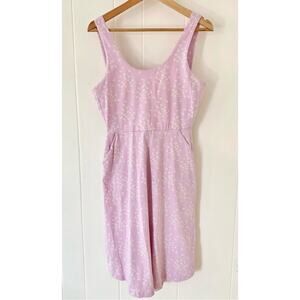 Pact Light Pink Floral Midi Dress